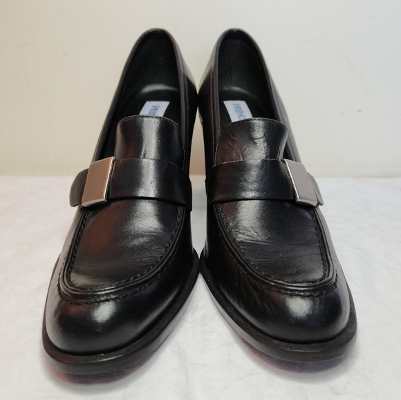 Principles black high heel loafers - Picture 3 of 10